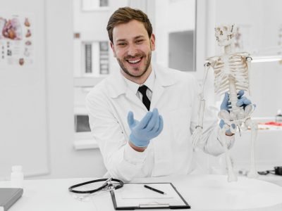 medium-shot-doctor-holding-skeleton